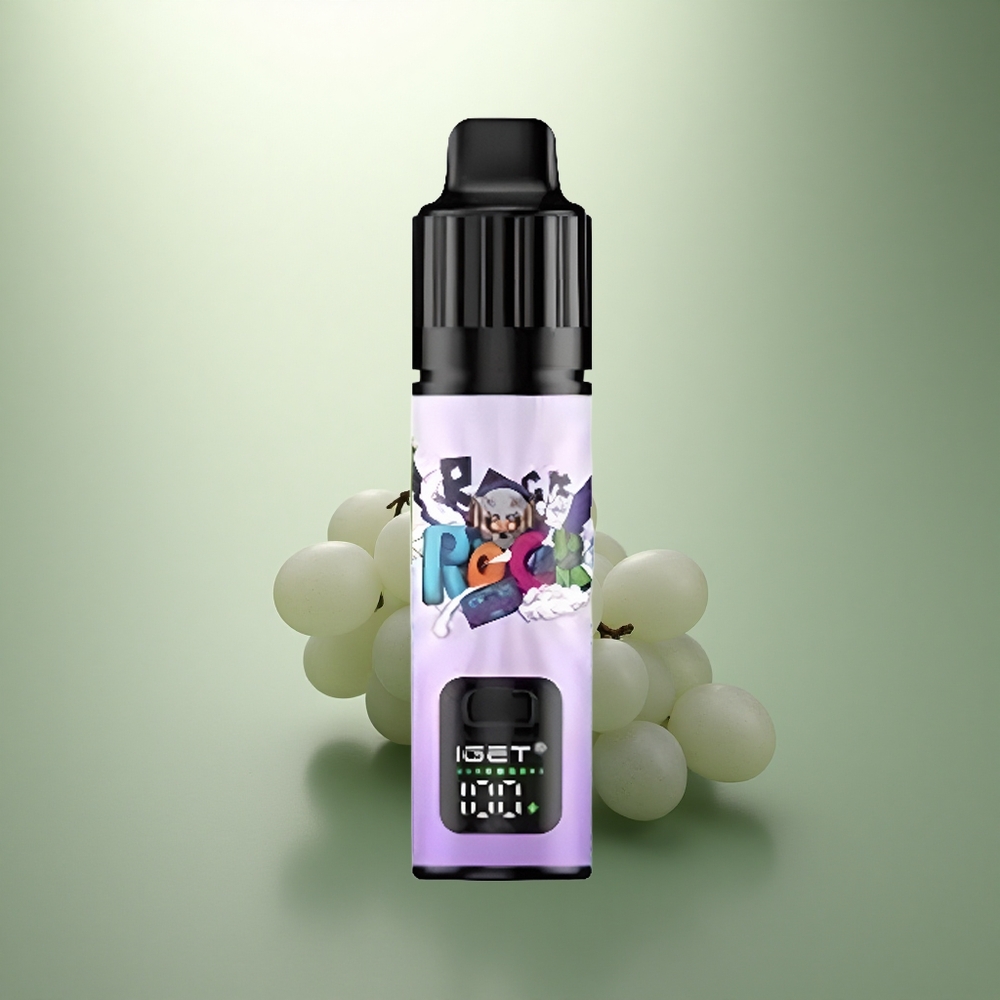 IGET BAR PLUS S3 POD 10000 Puffs Druiven IJs 5% 18ml 950mAh IGET BAR PLUS S3 POD 10000 Puffs Druiven IJs 5% 18ml 950mAh