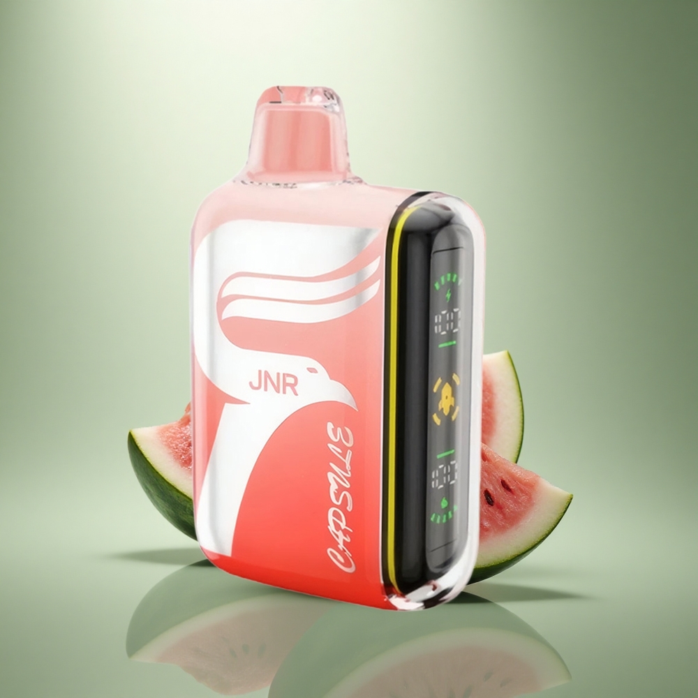 JNR Capsule 15000 Watermeloen Brazz IJs 20ml 850mAh Dual Mesh JNR Capsule 15000 Watermeloen Brazz IJs 20ml 850mAh Dual Mesh