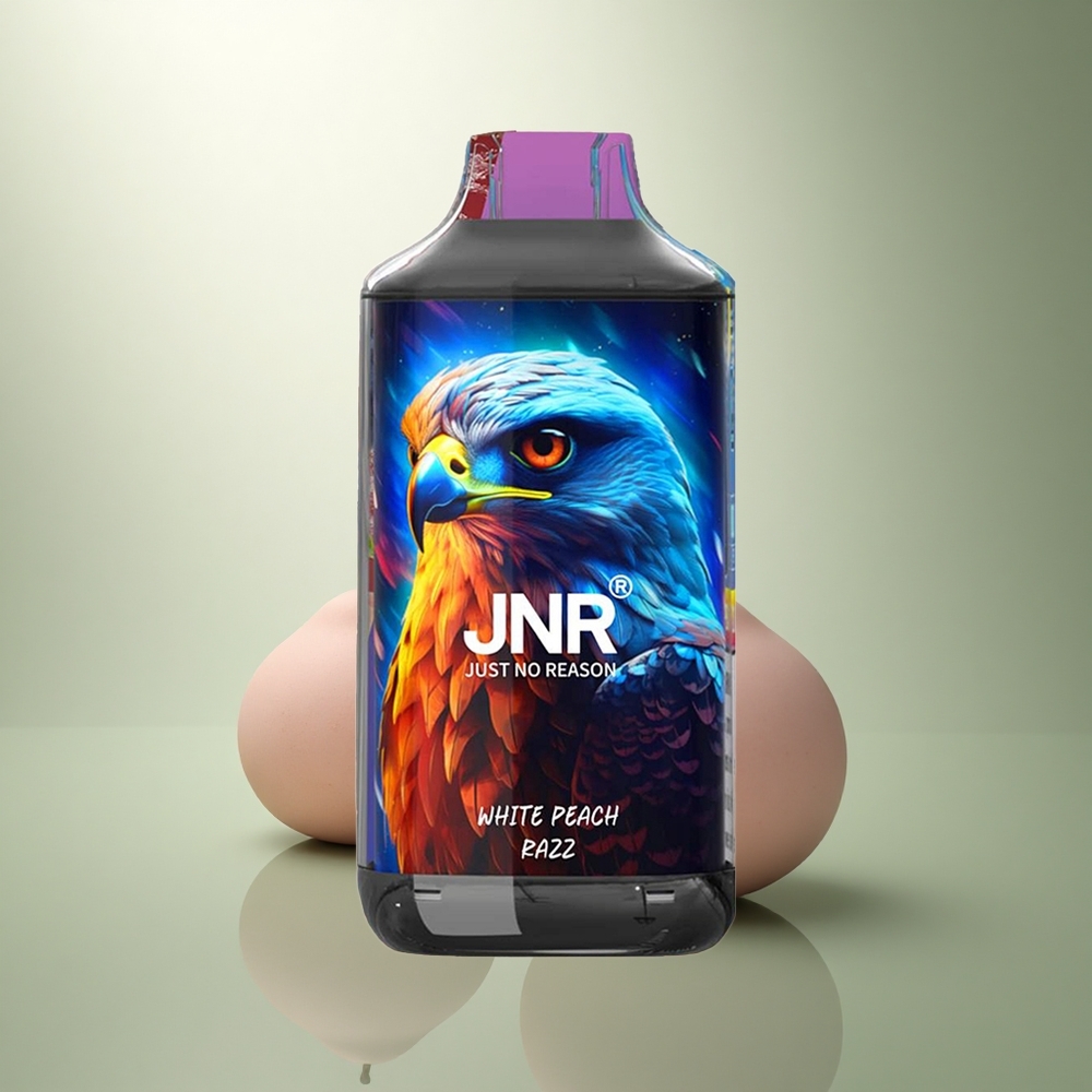 JNR Falcon 16000 Witte Perzik Razz Dual Mesh 22ml LED JNR Falcon 16000 Witte Perzik Razz Dual Mesh 22ml LED