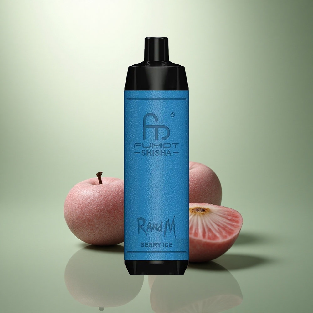RandM Fumot Shisha 10000 Puffs Bosbes IJs met 18ml en Mesh Coil RandM Fumot Shisha 10000 Puffs Bosbes IJs met 18ml en Mesh Coil
